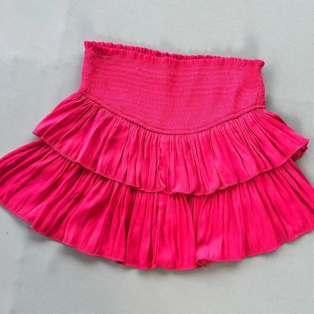 🎉5 for $45🎉 Mustard seed skirt ruffle size M pink
